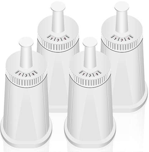 4 Pack Replacement Water Filter for Breville Espresso Machine Barista Touch Bes880, Barista Pro BES878, Oracle Touch BES990, Oracle BES980, Dual Boiler BES920 Bambino ClaroSwiss Sage by Funmit