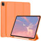 FANSONG Funda para iPad Pro 12.9 Pulgadas 2022 2021 2020 2018, Case para iPad Pro 6ª 5ª 4ª 3rd generación con función de Encendido y Apagado automático Soporte de lápiz Delgado (Naranja)