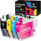 Hookink LC421XL LC421 XL Patronen Value Pack Kompatibel mit Brother LC421XL LC-421XL LC-421XLVAL LC421XLVAL Multipack Patronen für Brother DCP-J1050DW MFC-J1010DW DCP-J1140DW (4er-Pack)