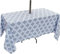 3E Home Outdoor-Tischdecke mit Sonnenschirmloch, spritzwassergeschützt, rechteckige Tischdecke mit Reißverschluss, für Garten, Picknick, Grillparty, 132 x 178 cm