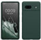 kwmobile Handyhülle für Google Pixel 7a Hülle, für Pixel 7a Case - Hülle Silikon - kabelloses Laden - Blaugrün