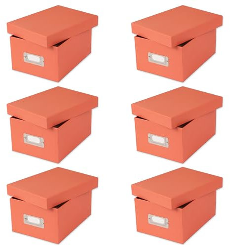 6x Goldbuch Fotobox Bella Vista bis 2800 Fotos 10x15 Foto Aufbewahrungsbox (lachs)