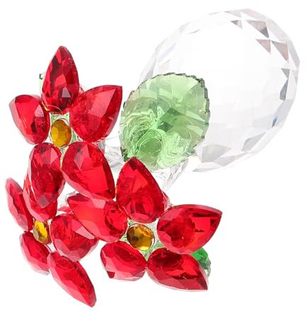 Amosfun 1stk Kristall-Ananas-vase Winzige Behälter Auto-armaturenbrett-Dekorationen Vitroleros para Aguas Mini Herzstück Hochzeitstafel Sammelbarer Briefbeschwerer Glas Blumen Glas