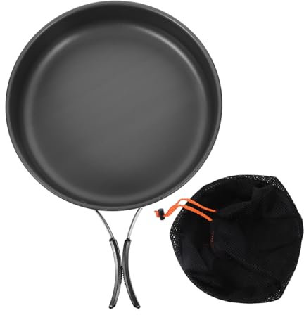 Didiseaon 1 Set Camping Griddle Outdoor Griddle Camping Pans Camping Baking Pan Daily Use Steak Pan Nonstick Grill Pan Frying Pan Griddle Scoop Nonstick Pan Extra Large Travel Pot Polyester