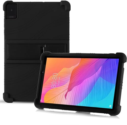 Heioloo Funda para TCL TAB10L Gen2 (No Adecuado TCL Tab 10 Gen 2) Tablet Carcasa Protectora de Cuero Bumper Anti-Choques Flexible Suave Silicona Caso Negro