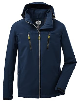 Killtec Herren Kow 163 Mn Sftshll Jckt Softshelljacke/Outdoorjacke mit abzippbarer Kapuze