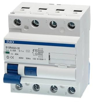 B10r406330a Interrupteur Différentiel Triphasé + Neutre 30ma 63a - Type A - 10ka - Entrée Haute/Sortie Basse - Imo