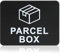Panneau de Boîte à Colis en Acrylique Autocollant Adhésif Veuillez Mettre l'emballage Dans la Boîte à Colis Panneaux Parcel Box Livraisons Ici Plus de Marchandises Perdues, 11 cm x 9 cm, Noire