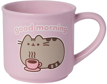 Enesco Pusheen the Cat Good Morning Kaffeetasse, 530 ml, Rosa