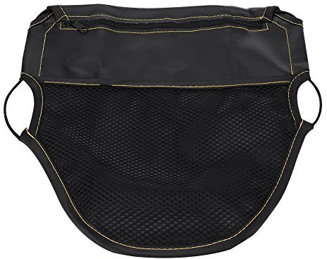 Motorrad-Roller-Sitztaschen-Organizer, Zwei Taschen, PU-Leder, Unter Dem Sitz, Aufbewahrungstasche, Schwarz