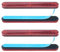 LEBOKJ 4 Stk 100 x 13 x 7mm Motorrad Fahrrad E4 Reflektor Roter Rechteckiger Reflektor Rückstrahler Katzenauge hinten Selbstklebend Rückstrahler für Motorrad Fahrrad Scooter Selbstklebend Hinten E4