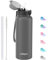 GOPPUS Bouteille d'eau en Acier Inoxydable avec Paille 1,2L/40oz à Double Paroi Bouteilles d'eau Isolées Étanchéité pour l'eau Chaude et Froide Bouteille d'eau à Couvercle Rabattable pour Adulte