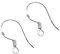 Porgeel 925 Sterling Silver French Wire Earring Hooks Fish Hook Earrings Sterling Silver Earwires 10 Pairs