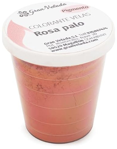 Gran Velada - Colorante en Polvo Rosa Palo para Velas 150 cc | Alta Concentración | Uso Seguro | Colores Intensos