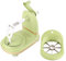 Apples Peeler, Apples Peeler Slicers Corer Multifunction Fruit Peeler Fruit Cutter Hand Crank Apples Peeler with Stainless Steel Blades for Kitchen (Light Green)