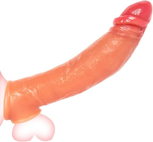 Prolunga Pene Indossabile Uomo, Guaina Fallica, Guaine e Prolunghe | Vene Pene Rinforzato Copertura per il Avvolge Completamente il Ritardo Sessuale, Sex Toy per Coppie