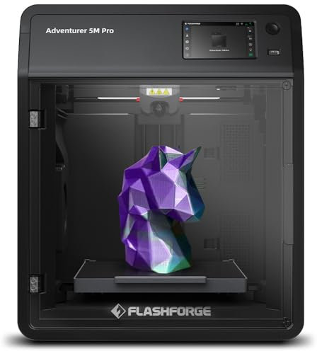 FLASHFORGE AD5M Pro 3D Drucker 600mm/s Hohe Geschwindigkeit und Präzision, Voll-Auto Kalibrierung mit 0,4&0,6mm Düsenbündel, CoreXY-Struktur & Hilfskammerkühlung, ≤50dB Leiser Druck Kamera Drucker