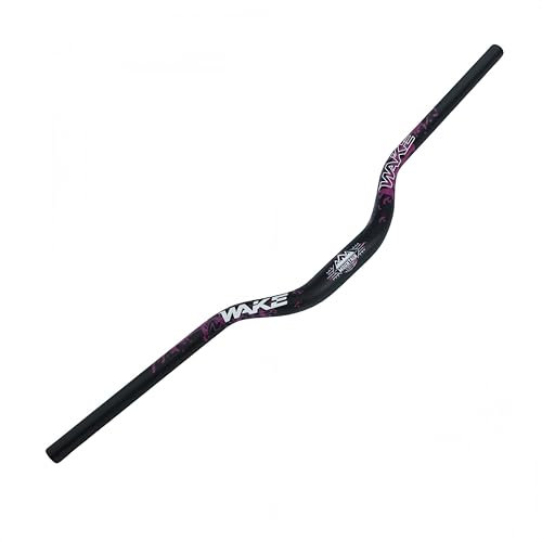 φ 31,8 mm Rennrad, MTB, Mountainbike, Fahrrad, extra lang, 720 mm Lenker, 55 mm Riser Bar für Downhill, Radfahren, Rennen, Off-Road, MTB, BMX (schwarz + lila)