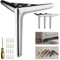 4Pcs Stainless Steel Legs for Furniture Metal Furniture Feet, Modern Style Replacement Sofa Legs Black Gold Silver with Non Slip Rubber Pads 4 5 6 7 8 10(Silver,H 8''/20cm)