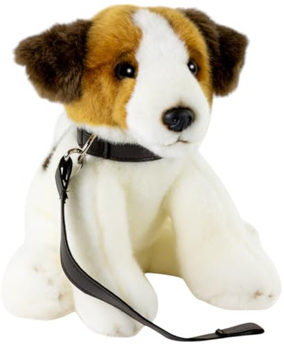 Carl Dick Jack Russel Terrier Floppy mit Leine, Hund, Plüschtier, Kuscheltier ca. 22cm 3348-01