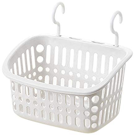 Portaoggetti in plastica da appendere alla cucina con gancio, per bagno, doccia, cestino per pulizie e organizer per bambini (B, taglia unica)