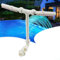 Fontaine solaire de piscine avec lumières RVB à changement de couleur, arroseur de piscine réglable avec télécommande, pulvérisateur cascade pour piscines hors et creusées (A)
