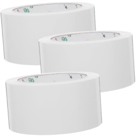 Gadpiparty 3rollen Fluoreszierendes Weißes Duct Tape Stark Klebend Für Reparaturen Abdichten Und Verpacken Innen Außen Vielseitig Belastbar