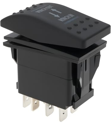 LT Easiyl Interruttore A Bilanciere A 7 Pin LED Blu 12V 20A / 24V 10A Compatibile con Auto Camper SUV ATV UTV Camion Barca