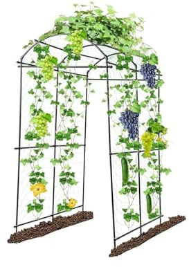 Gartenspalier Gartenbogen-Spalier for Kletterpflanzen, Unterstützung for Blumen, Gemüse, Erbsen, Obst, Reben, Spalier, Torbogen, Hof/Garten, Outdoor-Dekoration
