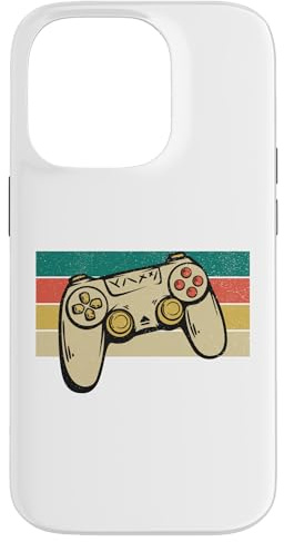 Retro Gamer Controller Gaming Jeux Vidéo Manette Console Coque pour iPhone 14 Pro