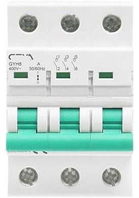 GYH8 interrupteur principal triphasé 63A 100A 125A interrupteur d'isolement adapté au disjoncteur à usage domestique ou industriel 400V(100A)