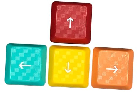 Fentency Customs Keyboard WASD-Pfeile mit Hintergrundbeleuchtung, Tastenkappen mit Textur, rutschfeste Abdeckung für G813, G913, G913TKL, WASD-Pfeiltastenkappen, 4 Stück