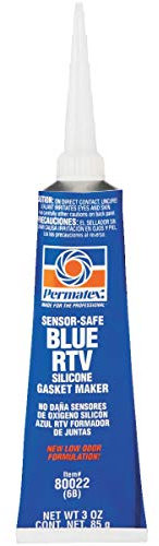 Permatex 80022 Sensor-Safe Blue RTV Silicone Gasket Maker, 3 oz. Tube 2 pack (2)