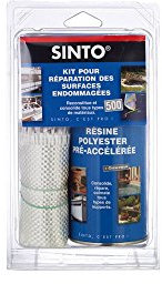 KIT SINTOFER pour réparation des surfaces endommagées 500 ML résine + ½ m² tissu - 31150