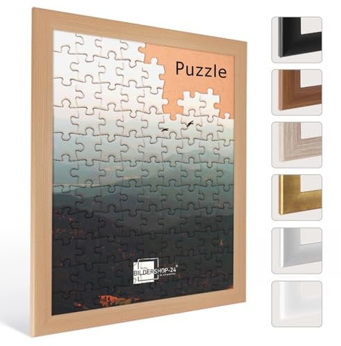 Bildershop-24 Puzzlerahmen Valencia ca. 1500-2000 Teile 60X85cm Buche