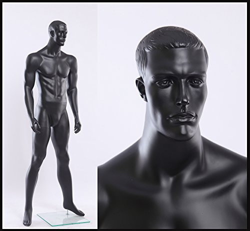 Eurohan MA12-8 schwarz in matt lackierte abstrakte Schaufensterpuppe Mannequin Mann