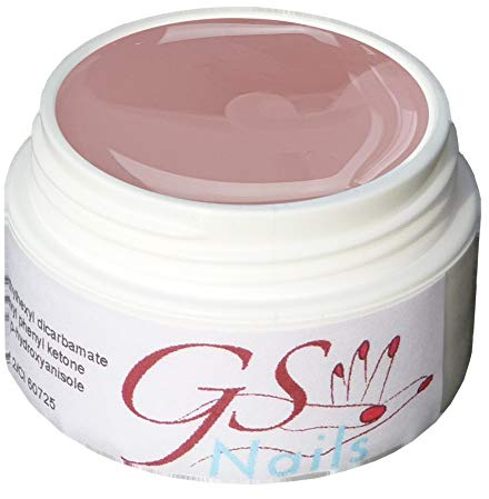 GS-Nails UV Farb-Gel für Nail-Art & Nagel-Design - 5 ml UV-härtendes Cover-Gel - Nail-Gel - selbstglättendes Nagel-Gel - Beige 09#B3