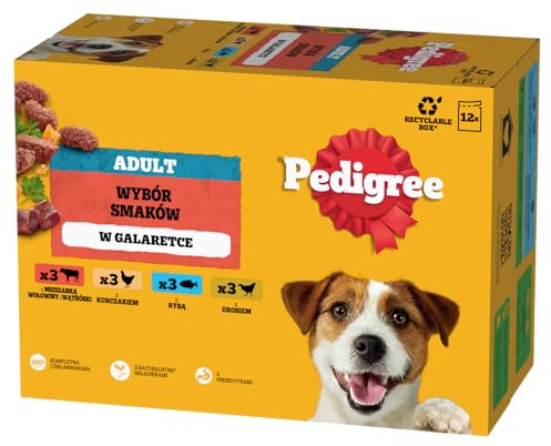 Pedigree Hundefutter Nassfutter Rind, Huhn, Geflügel, Lamm 12x100g