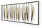 House of Arts 3D Metallbild Wandbild Umano Wanddeko 120x45cm in Gold