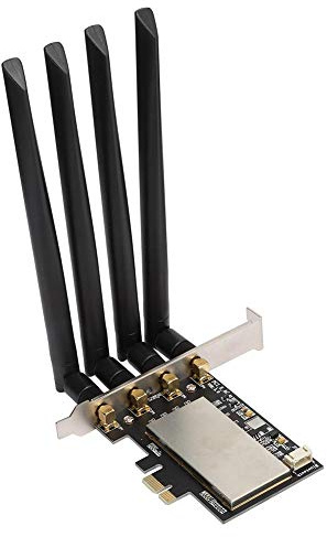 Wireless Network Card Adapter, BCM94360CD Adapter (NGFF to PCI-E Converter), Desktop Wireless Network Card Adapter Card, Support PCI-E x 2, x4, x8, x16 Universal Motherboard Slot.