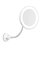 Mirroir Grossisant LED avec Mance Flexible et Rotation 360° - Pour Salle de Bain avec Fixation à ventouse - 17,5 cm - My flexible Mirror
