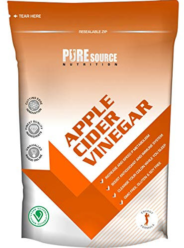 Pure Source Nutrition Vegan Apple Cider Vinegar 500mg Weight Loss Water Retention Pills Fat Burner Appetite Suppression Made in UK Max Strength Tablets - Women and Men (360 Tablets)