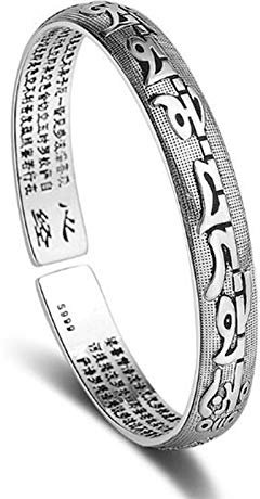 Hand Armband Armreif Armkette Damen 925 Sterling Silber Neue Frau Schriften Armband Herren Herren Klassischen Retro Offe