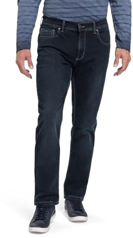 PIONEER AUTHENTIC JEANS Herren Freizeithose Rando | Männer Stoffhose | Regular Fit | Blue Denim/Washed Washed | Blue/Black Used 6688 6802 | 36W - 32L