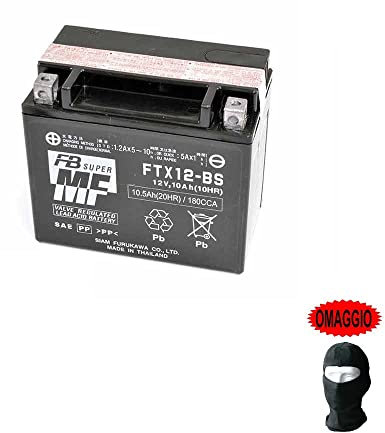 Kompatibel mit Honda 1000 VTR F Super Hawk 2000 Batterie bereits gebrauchsfertig für Furukawa FTX12-BS Batterien 10 Ampere speziell für Motorrad Scooter 150 x 87 x 130