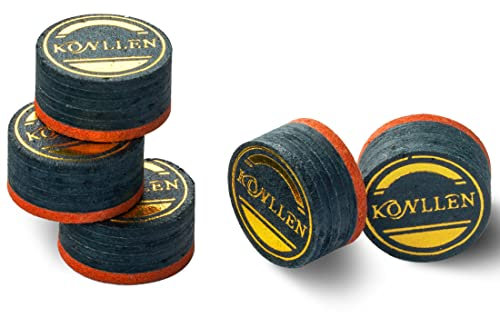 KONLLEN Pool-Billard-Queue-Spitzen, 5 Stück – Pool-Queue-Spitze/Snooker-Queue-Spitze, 14 mm, 6 Schichten, Billard-Zubehör (MH-5 Pieces)