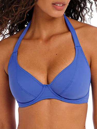 Freya Damen Jewel Cove Halter Underwire Top Bikini, Azurblau, 28FF