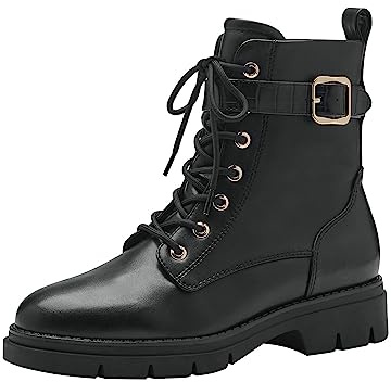 Tamaris Damen Stiefel Vegan schwarz 42