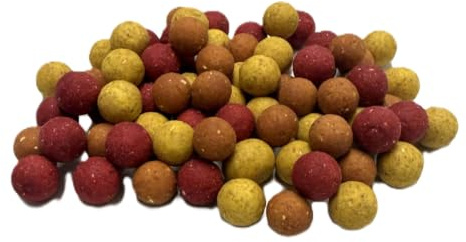 Maltbys' Stores 1kg Mixed 15mm Boilies (Mixed Flavours) Sinking Fishing Bait [LGCB]