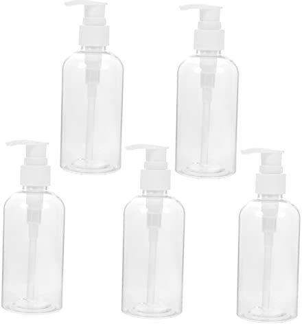 BCOATH 5st Badeflasche Für Haustiere Duschflaschen Nachfüllbar Lotionsbehälter Pumpflasche Shampoo-Lotion-Flasche Shampoo-Spender Shampoopumpe Weiß Plastik Pumpe Aus Kunststoff Pack